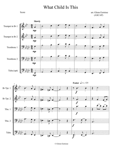 What Child Is This (arr. Glenn Eernisse)