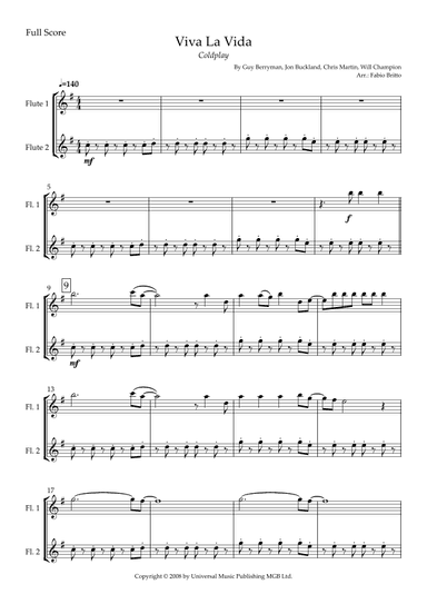 Viva La Vida (arr. Fabio Britto)