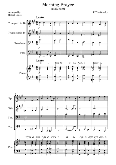 Morning Prayer (arr. Robert Lanes)