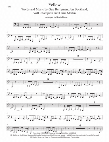 Yellow (arr. Kevin Busse)