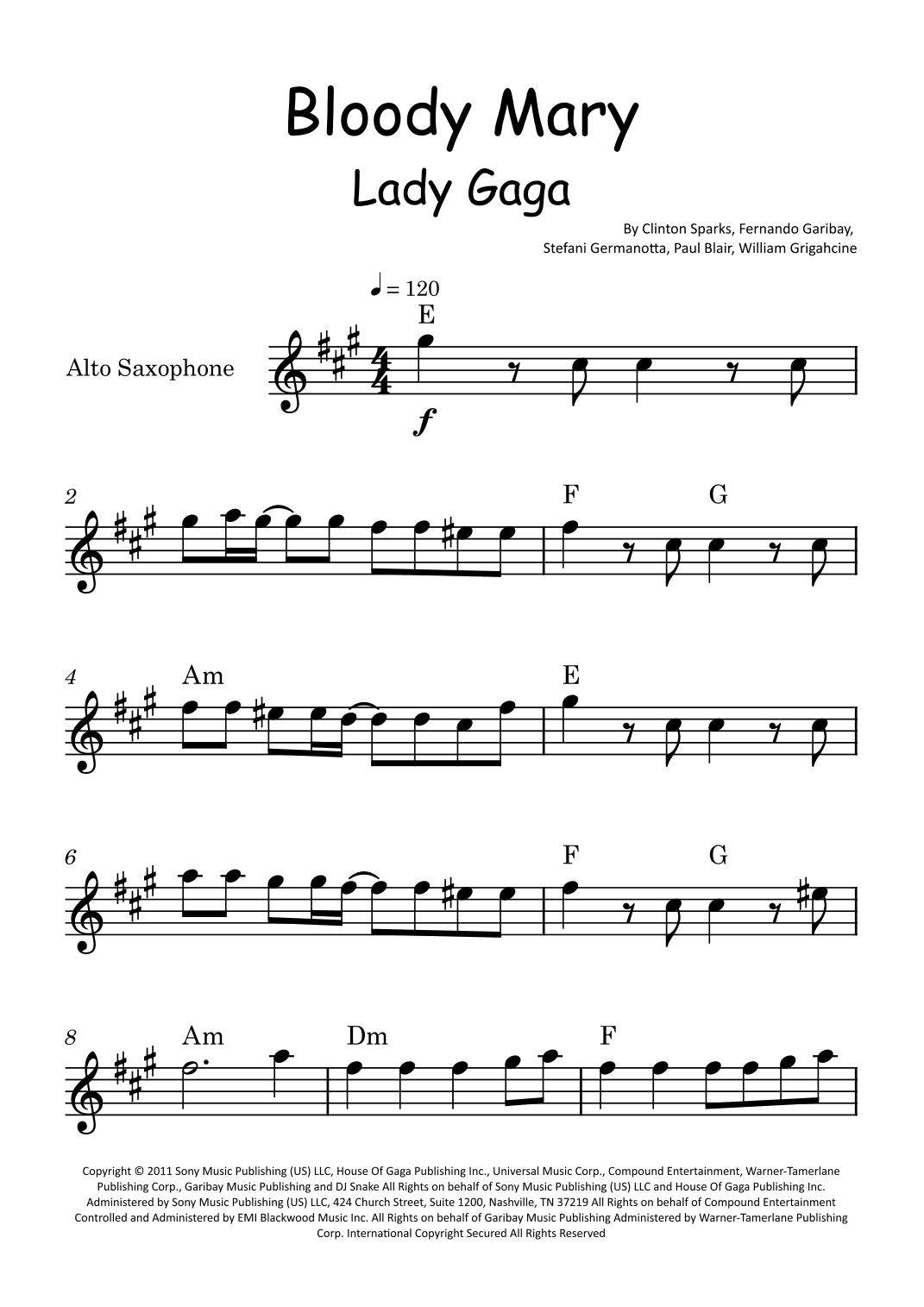 Bloody Mary (arr. Glauco Fernandes)