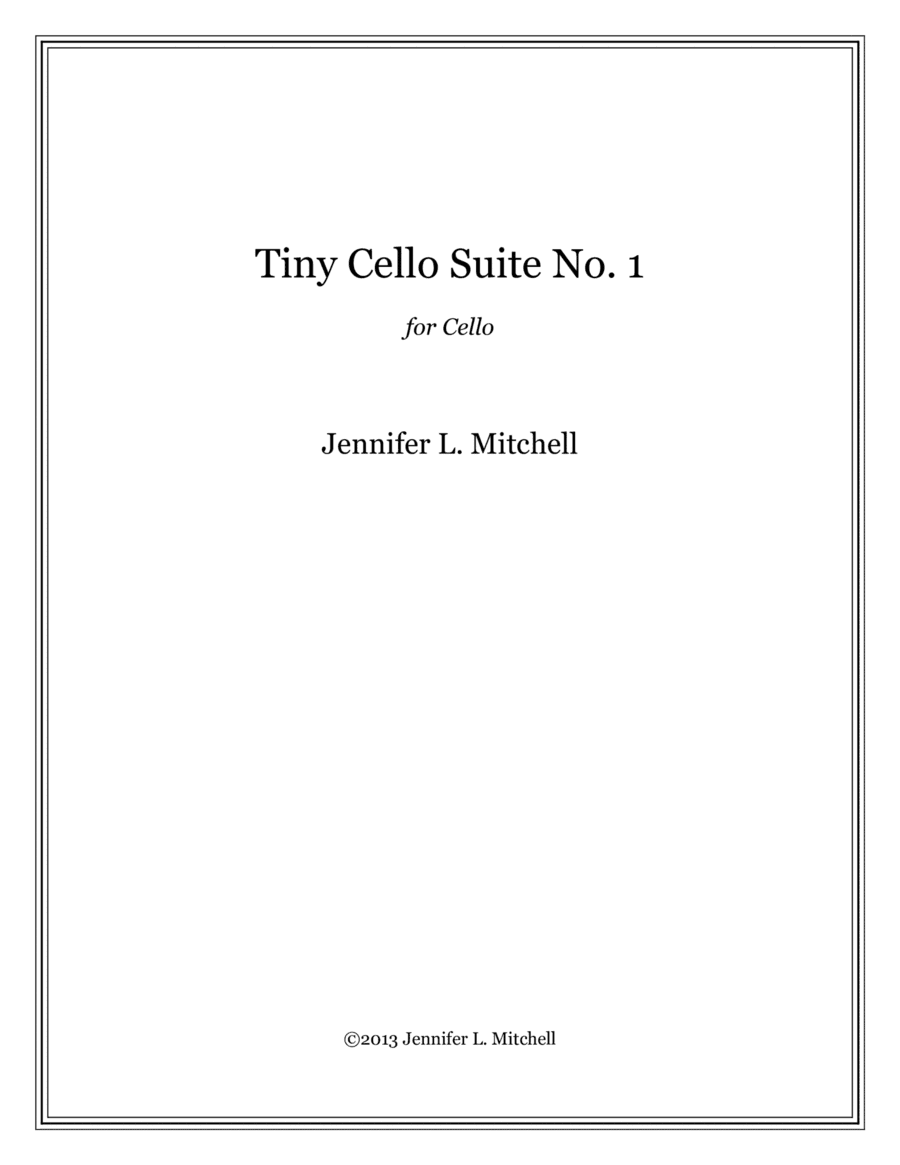Tiny Cello Suite No. 1