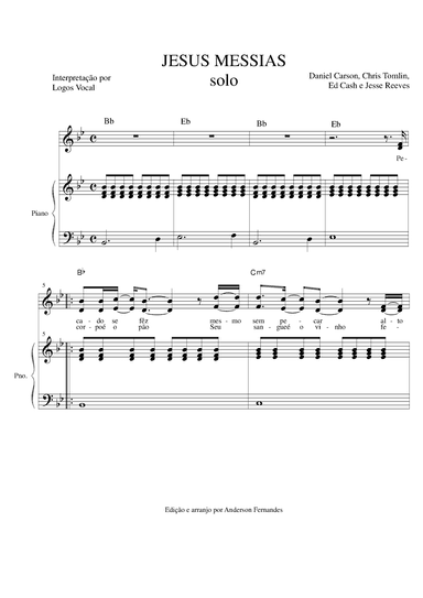Jesus Messiah (arr. Anderson Miranda Fernandes)