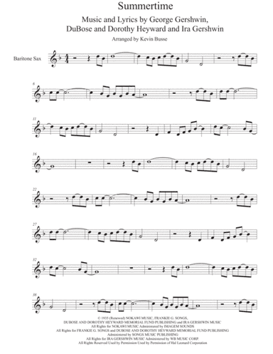 Summertime (arr. Kevin Busse)