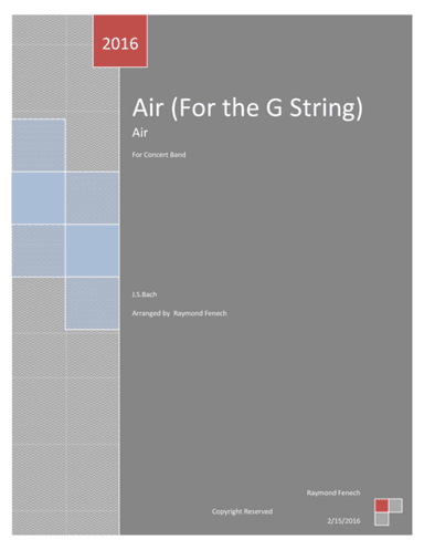 AIR (On the G String) - For Concert Band (arr. Raymond Fenech)