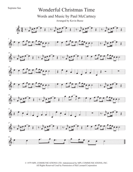 Wonderful Christmastime (arr. Kevin Busse)