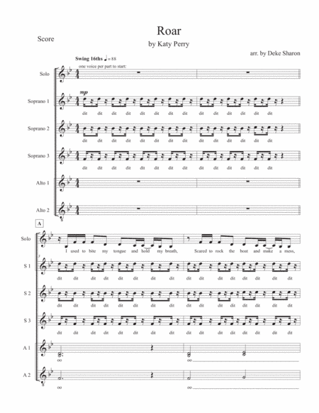 Roar (arr. Deke Sharon)