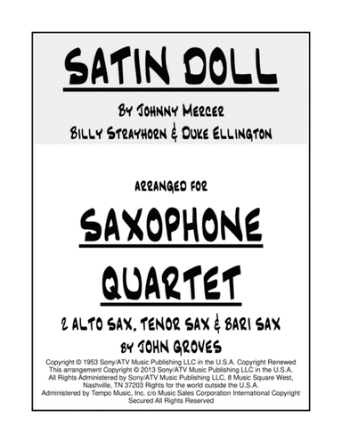 Satin Doll (arr. John Groves)