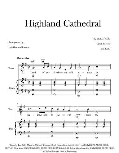 Highland Cathedral (arr. Luís Gustavo Rossato)