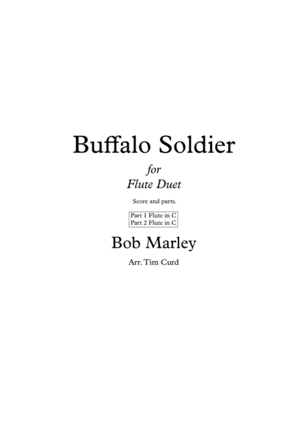 Buffalo Soldier (arr. Tim Curd.)