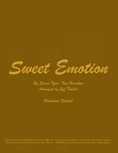 Sweet Emotion (arr. Jeff Tincher)
