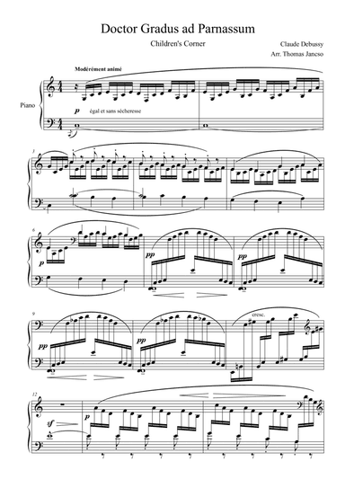 Doctor Gradus ad Parnassum (arr. Thomas Jancso)