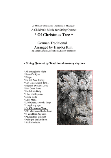 O Christmas Tree (For String Quartet) (arr. Han-Ki Kim)
