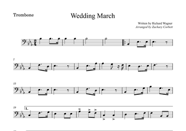 Wedding March (arr. Zachary Corbett)