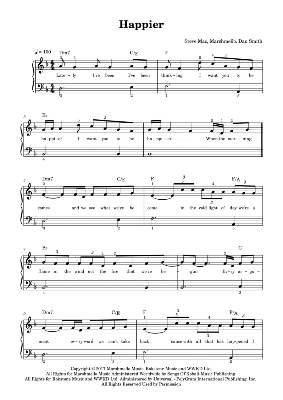 Happier (arr. Anacrusa)