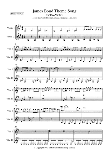 James Bond Theme (arr. Jazeps Jermolovs)