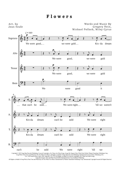 Flowers (arr. Jean Szulc)