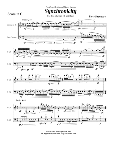 Synchronicity for Clarinet and Bass Clarinet