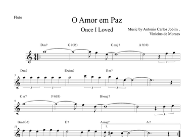 Once I Loved (amor Em Paz) (love In Peace) (arr. The Sheet Music Library)