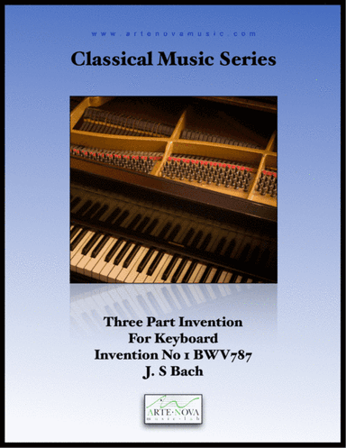 Three Part Invention for Keyboard No 1 BWV 787 (arr. Arte Nova Music Lab)