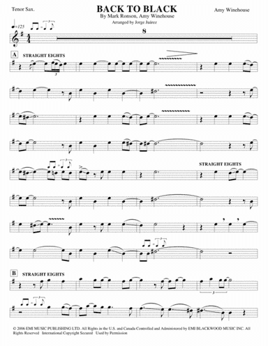 Back To Black (arr. Jorge Juárez)