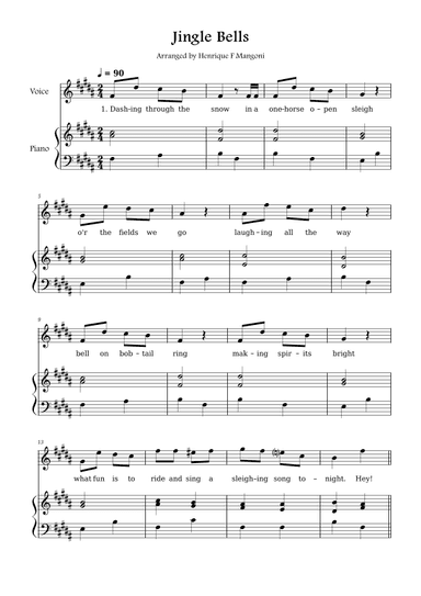 Jingle Bells (arr. Henrique F Mangoni)