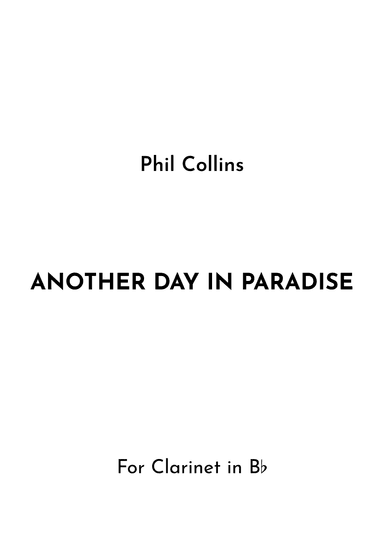 Another Day In Paradise (arr. Jireh J.)