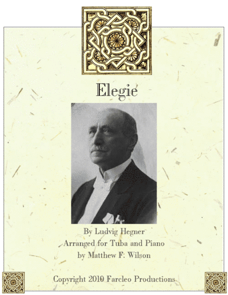 Elegie for tuba and piano, originally double bass and piano (arr. Matthew Wilson)