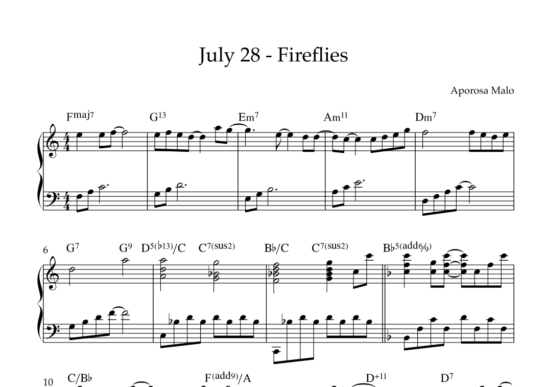 July 28 - Fireflies