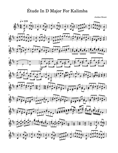 Étude For Kalimba