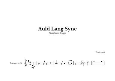 Auld Lang Syne for Easy Trumpet Solo (arr. Marcos Soares)