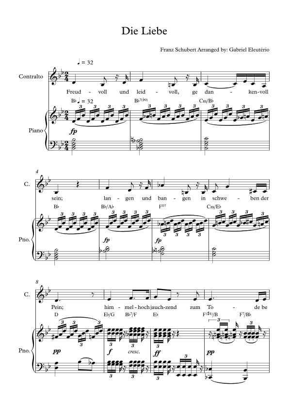 Die Liebe (arr. Gabriel Eleutério)