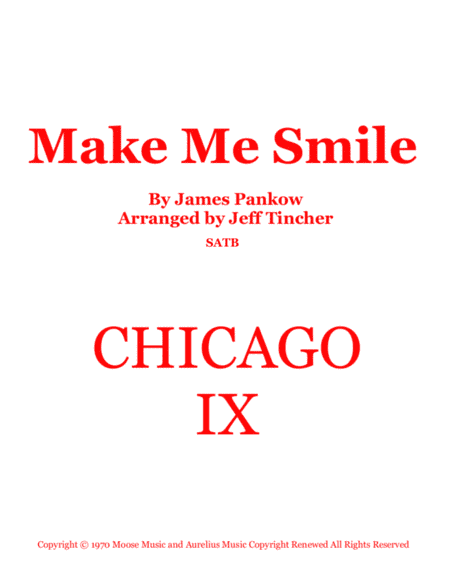 Make Me Smile (arr. Jeff Tincher)