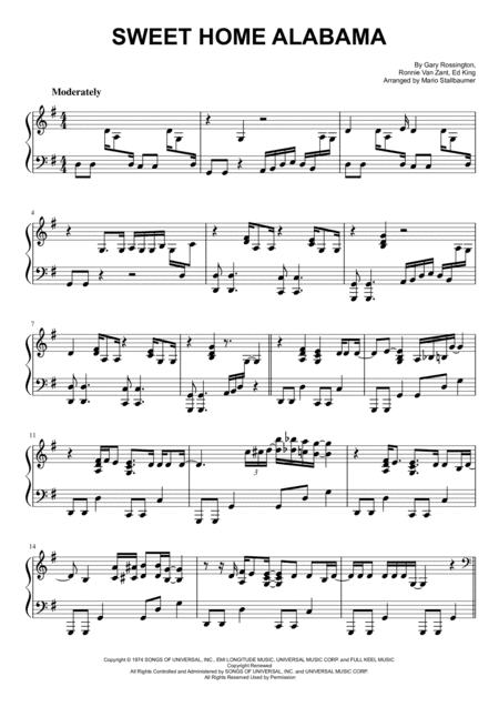 Sweet Home Alabama (arr. Mario Stallbaumer)