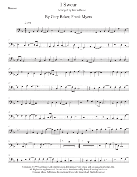 I Swear (arr. Kevin Busse)