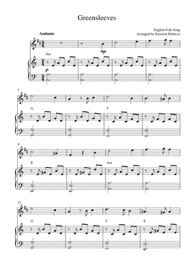 Greensleeves (arr. Kaiserin Rebecca)