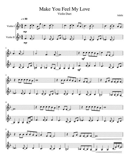 Make You Feel My Love (arr. DK Music)
