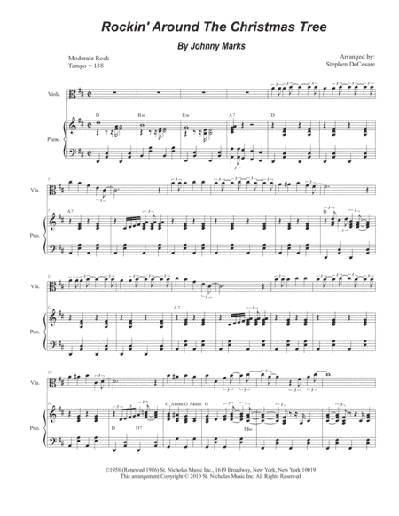 Rockin' Around The Christmas Tree (arr. Stephen DeCesare)