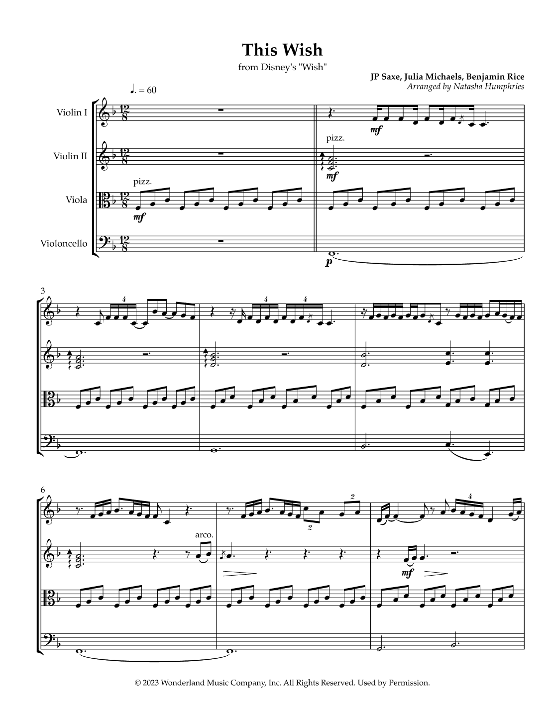 This Wish (arr. Natasha Humphries)