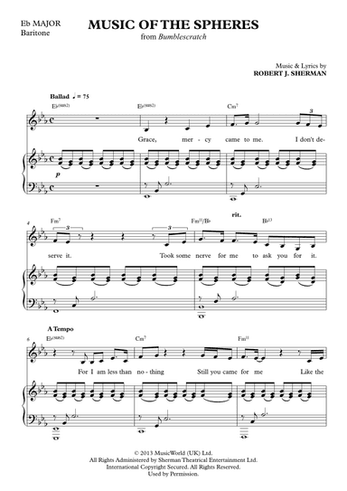 Music Of The Spheres  (E flat Major)
