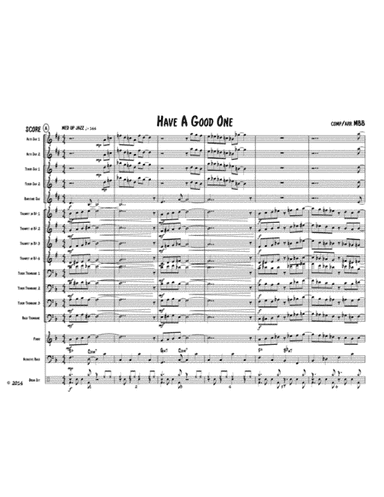 Have A Good One! For Jazz Big Band, from the CD Guided Tour by Michael BB Quartet