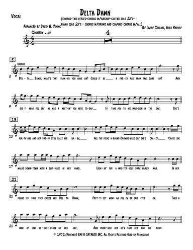 Delta Dawn (arr. David W. Young)
