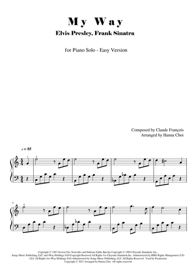 My Way (arr. Hanna Choi)