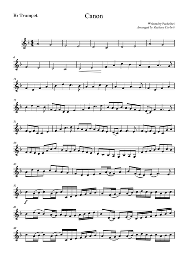 Canon (arr. Zachary Corbett)