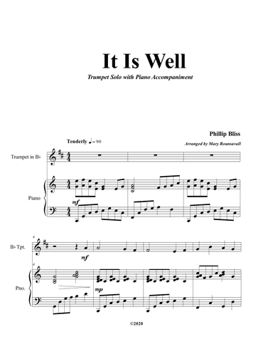 It Is Well (arr. Mary Rounsavall)