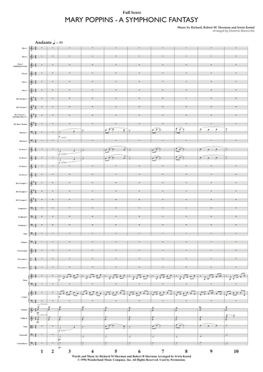 Mary Poppins: A Symphonic Fantasy (arr. Demetrio Bonvecchio)
