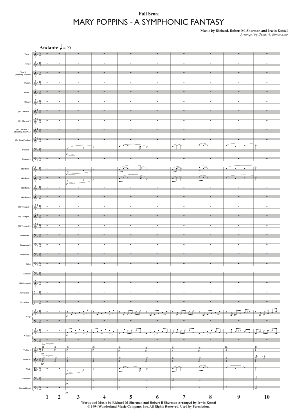 Mary Poppins: A Symphonic Fantasy (arr. Demetrio Bonvecchio)