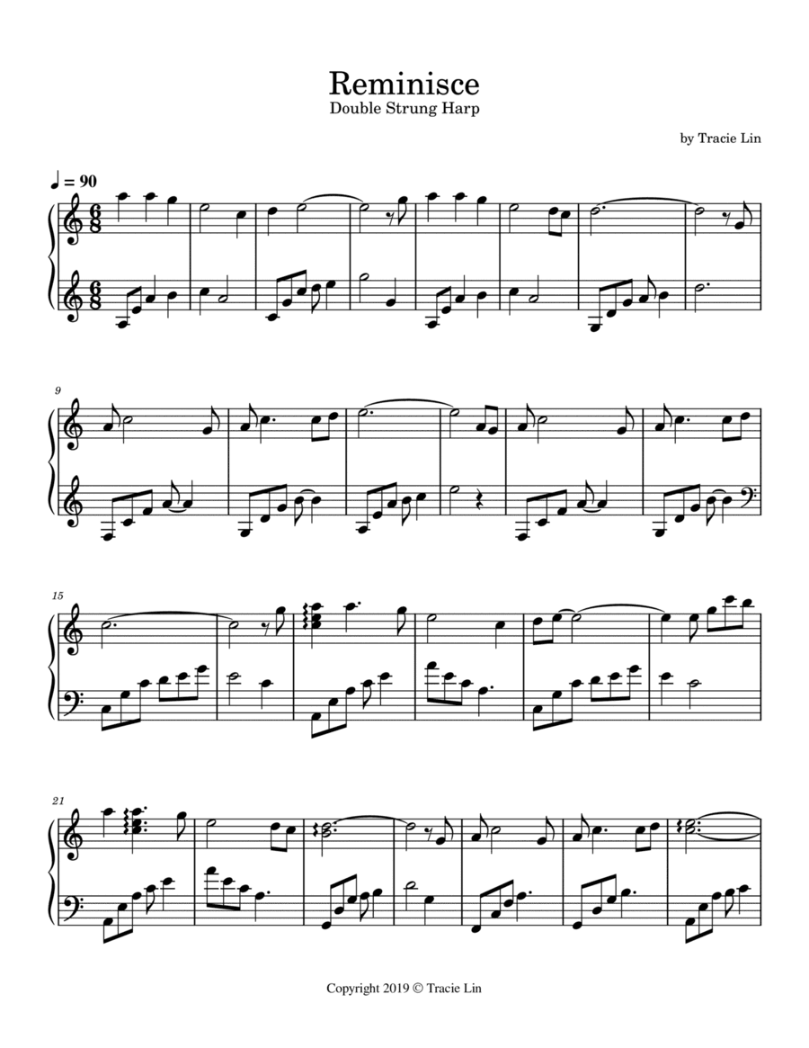 Reminisce - Double Strung Harp Solo