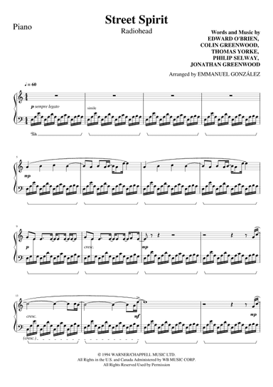 Street Spirit (fade Out) (arr. Emmanuel González)