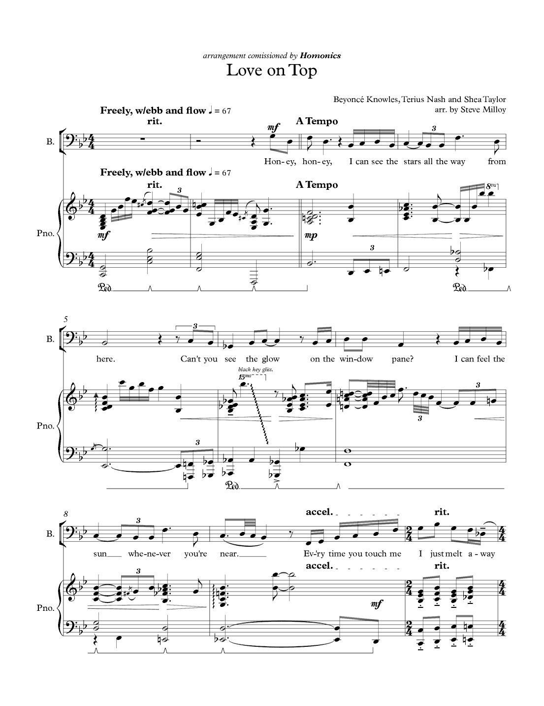 Love On Top (arr. Steve Milloy)